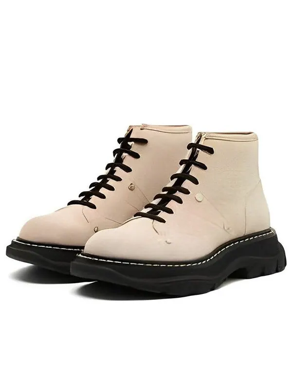 Кроссовки tread boots 'beige black' Alexander Mcqueen — изображение 2 из 2, бежевый/черный