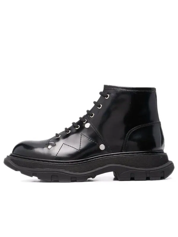 Кроссовки ankle leather boot 'black' Alexander Mcqueen — изображение 1 из 4, черный