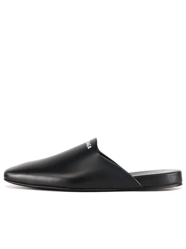 Тапочки mules 'black white' Balenciaga