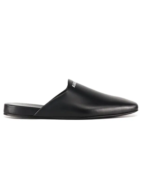 Тапочки mules 'black white' Balenciaga — изображение 2 из 4, черный