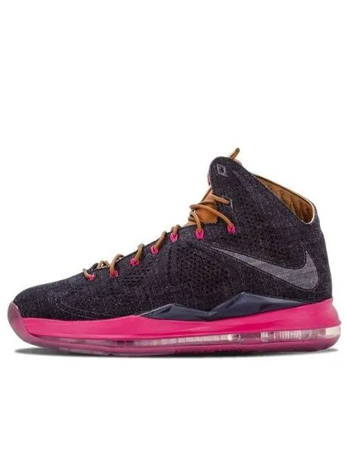 Кроссовки lebron 10 ext denim qs Nike — изображение 1 из 4, синий/красный