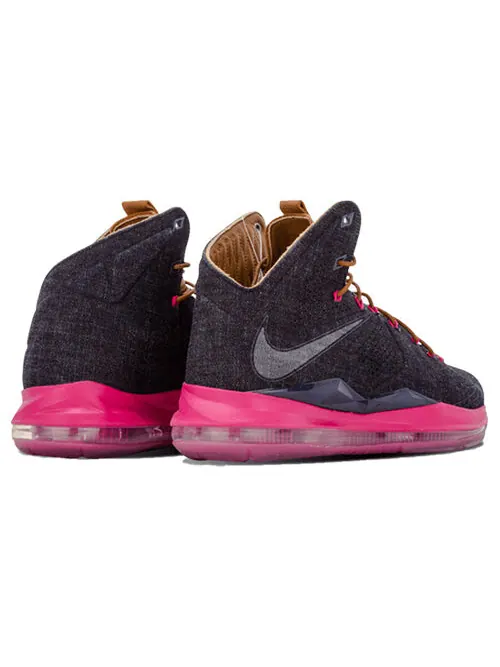 Кроссовки lebron 10 ext denim qs Nike — изображение 3 из 4, синий/красный