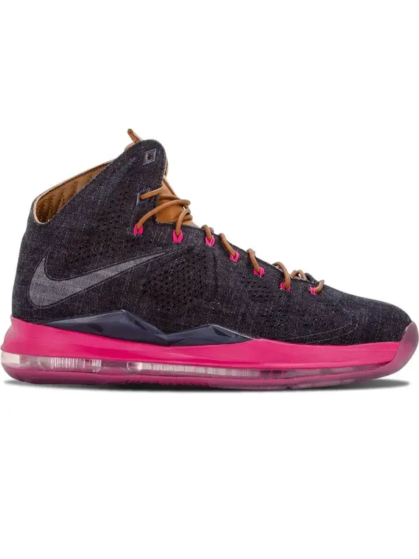 Кроссовки lebron 10 ext denim qs Nike — изображение 4 из 4, синий/красный