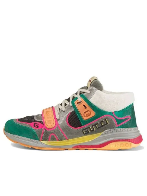 Кроссовки ultrapace mid 'green teal' Gucci — изображение 1 из 4, зеленый