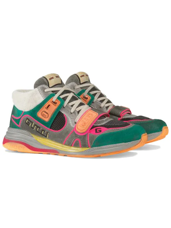 Кроссовки ultrapace mid 'green teal' Gucci — изображение 2 из 4, зеленый