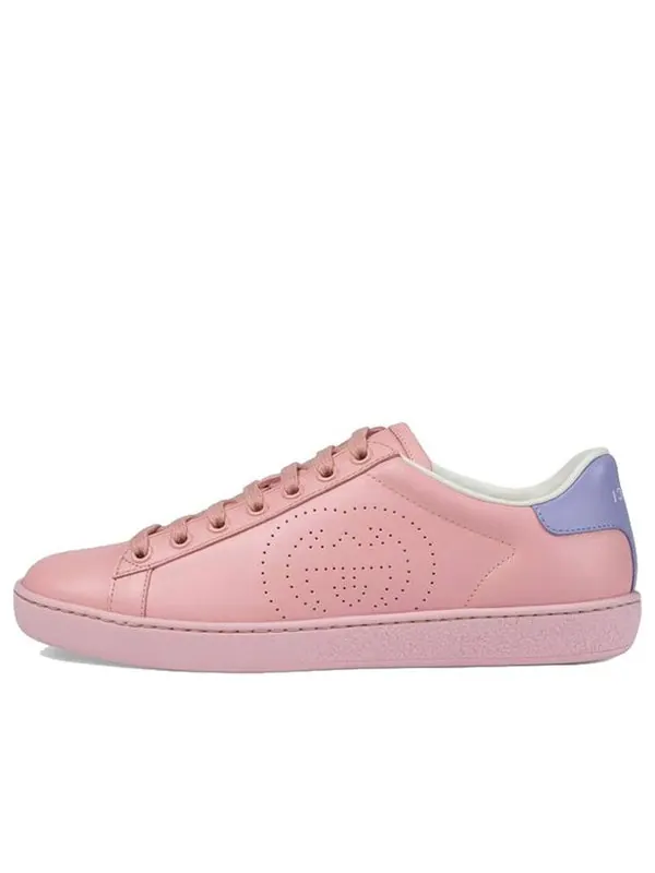 Кроссовки ace 'interlocking g - pink blue' Gucci — изображение 1 из 4, розовый