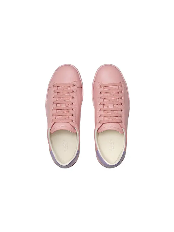 Кроссовки ace 'interlocking g - pink blue' Gucci — изображение 4 из 4, розовый