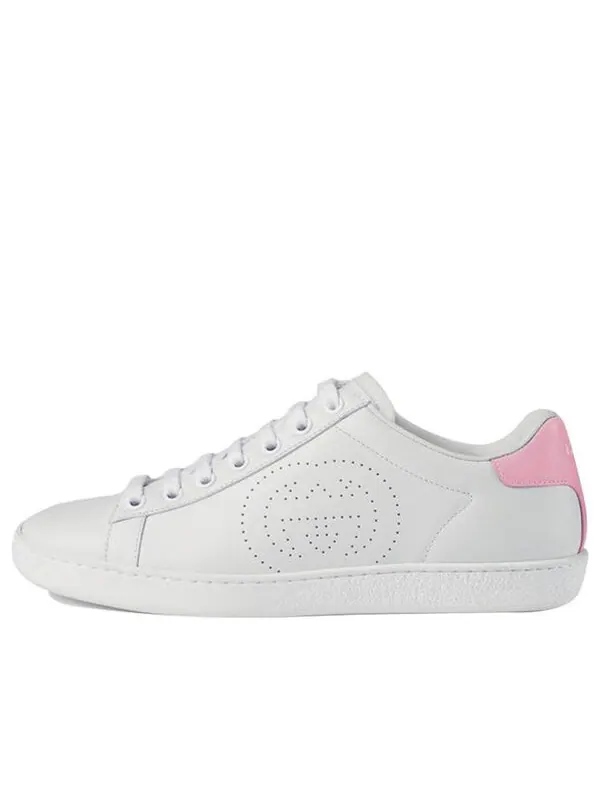 Кроссовки ace 'interlocking g - white pink' Gucci — изображение 1 из 4, белый