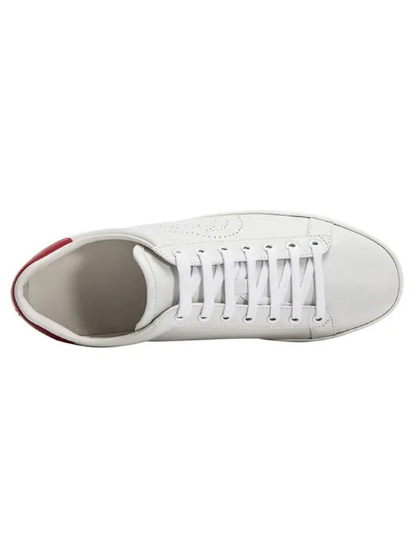 Кроссовки ace 'interlocking g - white red' Gucci — изображение 4 из 4, белый/красный
