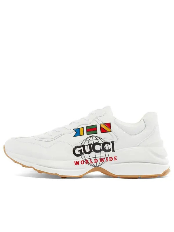 Кроссовки rhyton 'worldwide - white' Gucci — изображение 1 из 4, белый