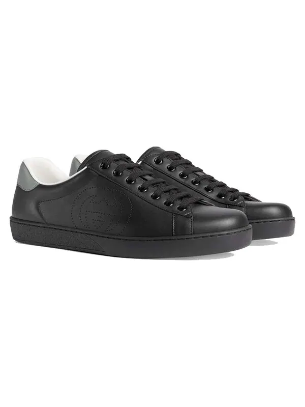 Кроссовки ace 'black gg' Gucci — изображение 2 из 4, черный