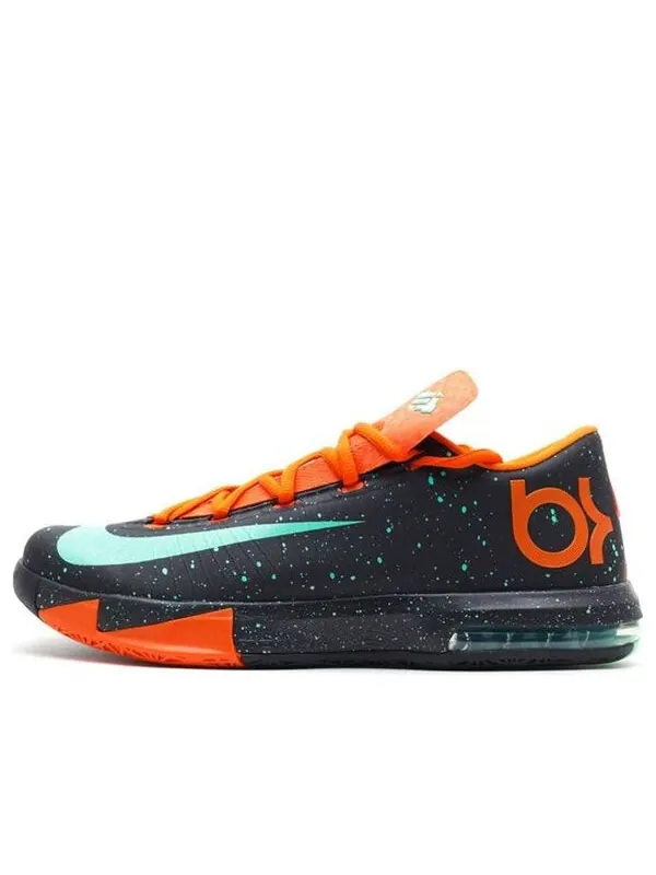 Кроссовки кд 6 Nike — изображение 1 из 4, черный/зеленый/оранжевый