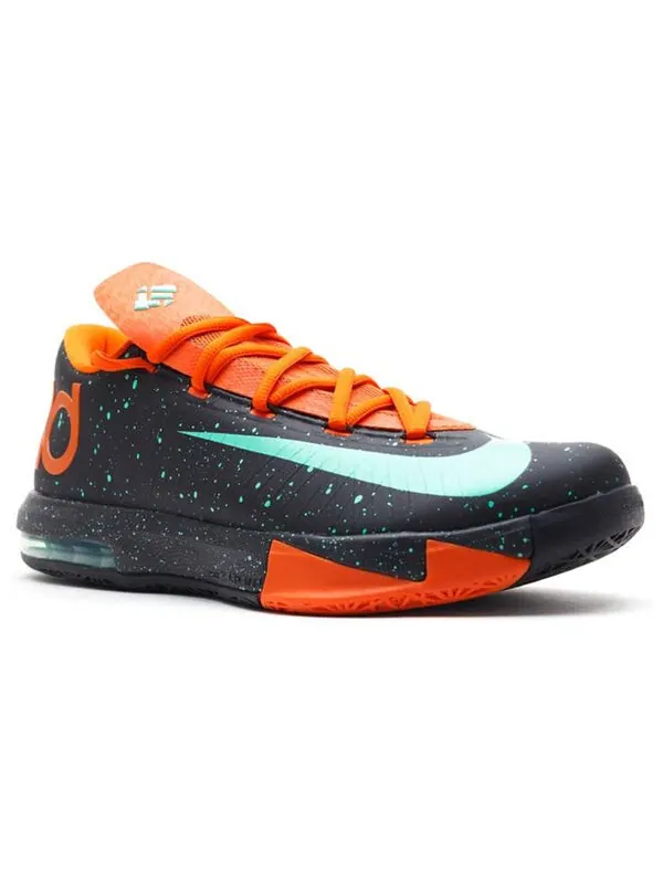 Кроссовки кд 6 Nike — изображение 3 из 4, черный/зеленый/оранжевый
