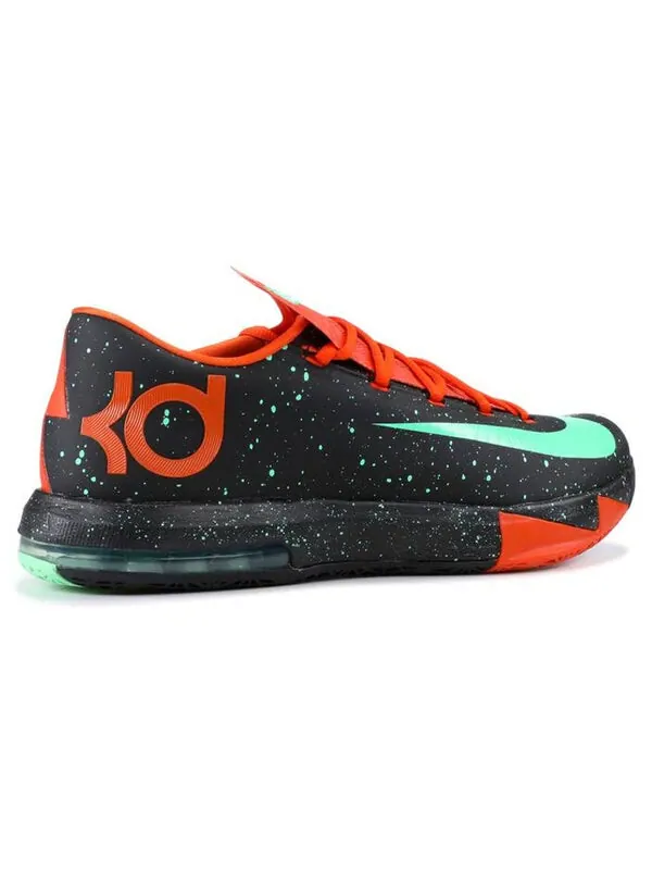 Кроссовки кд 6 Nike — изображение 4 из 4, черный/зеленый/оранжевый