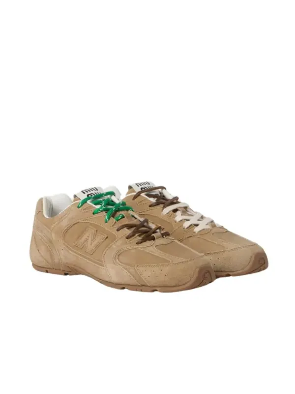 Кроссовки 530 x miu miu suede mesh 'ecru' New Balance — изображение 3 из 5, экру