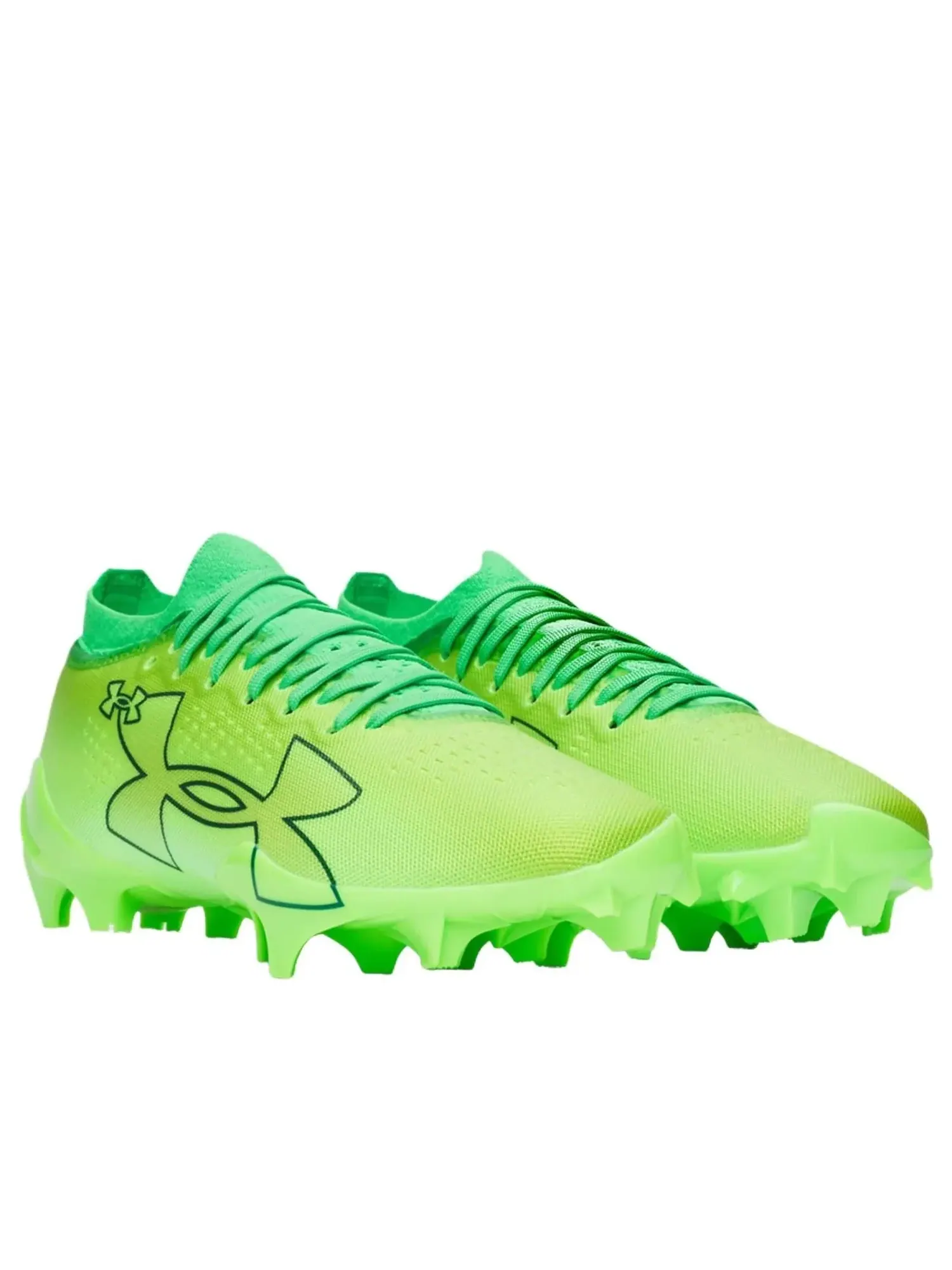 Кроссовки Under Armour Blur Pro 'Green Energy Hyper Green Valiant Green' — изображение 2 из 5, зеленый