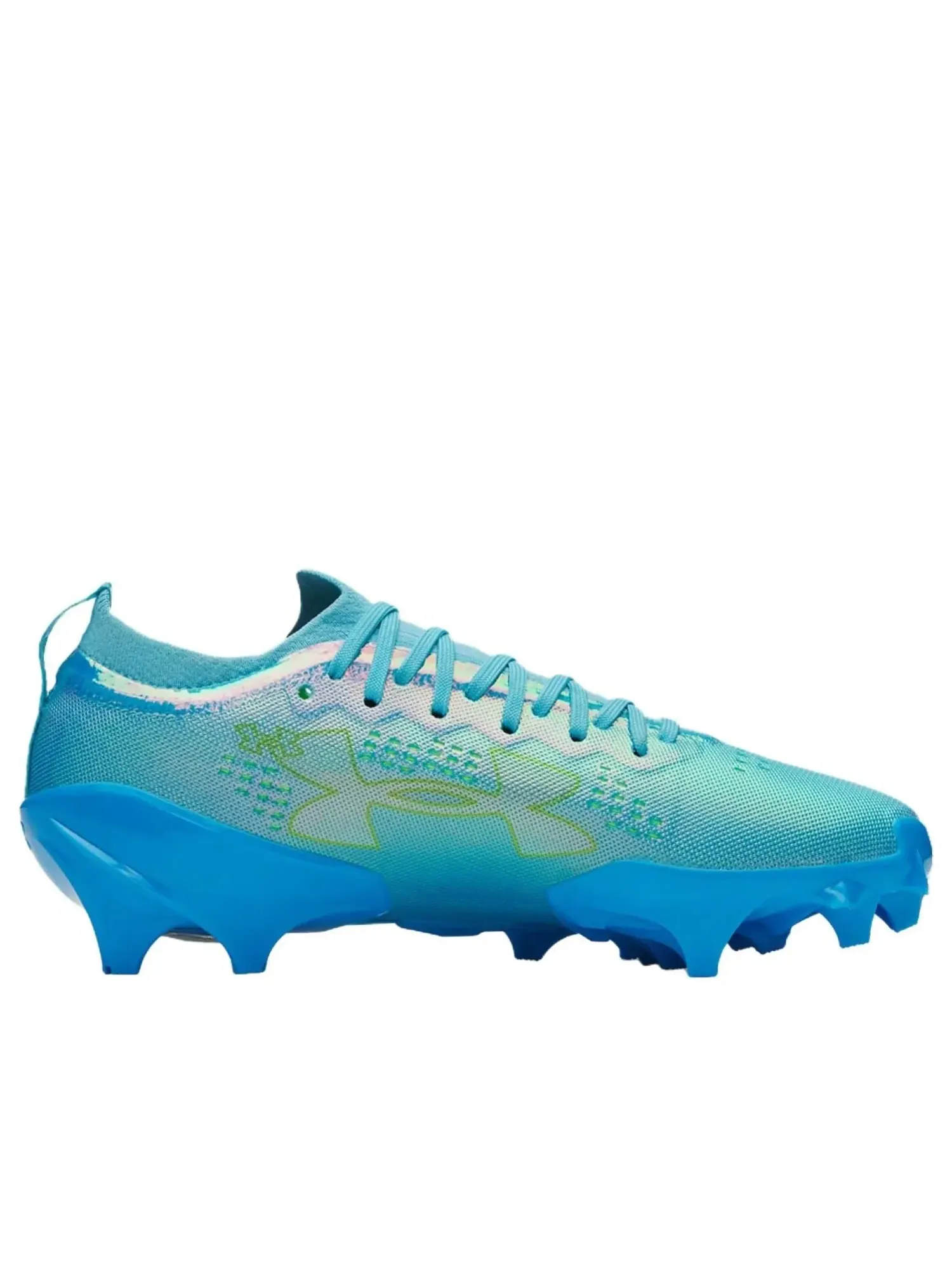 Кроссовки Under Armour Blur Pro 'Fresco Blue Capri Hyper Green' — изображение 2 из 5, синий