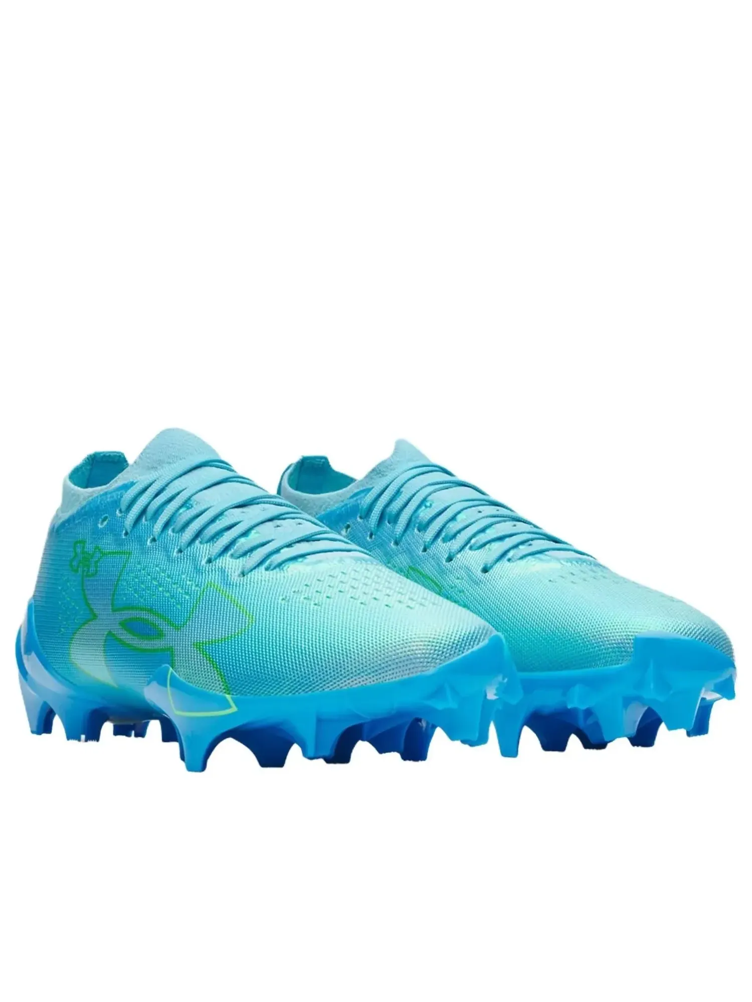 Кроссовки Under Armour Blur Pro 'Fresco Blue Capri Hyper Green' — изображение 3 из 5, синий
