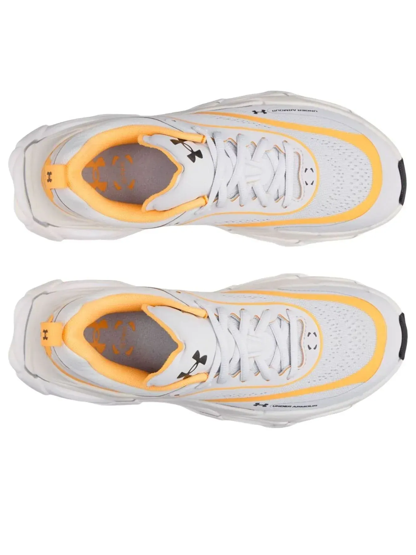 Кроссовки (WMNS) Under Armour Halo Racer 'Halo Gray Orange Bloc Black' — изображение 3 из 5, серый