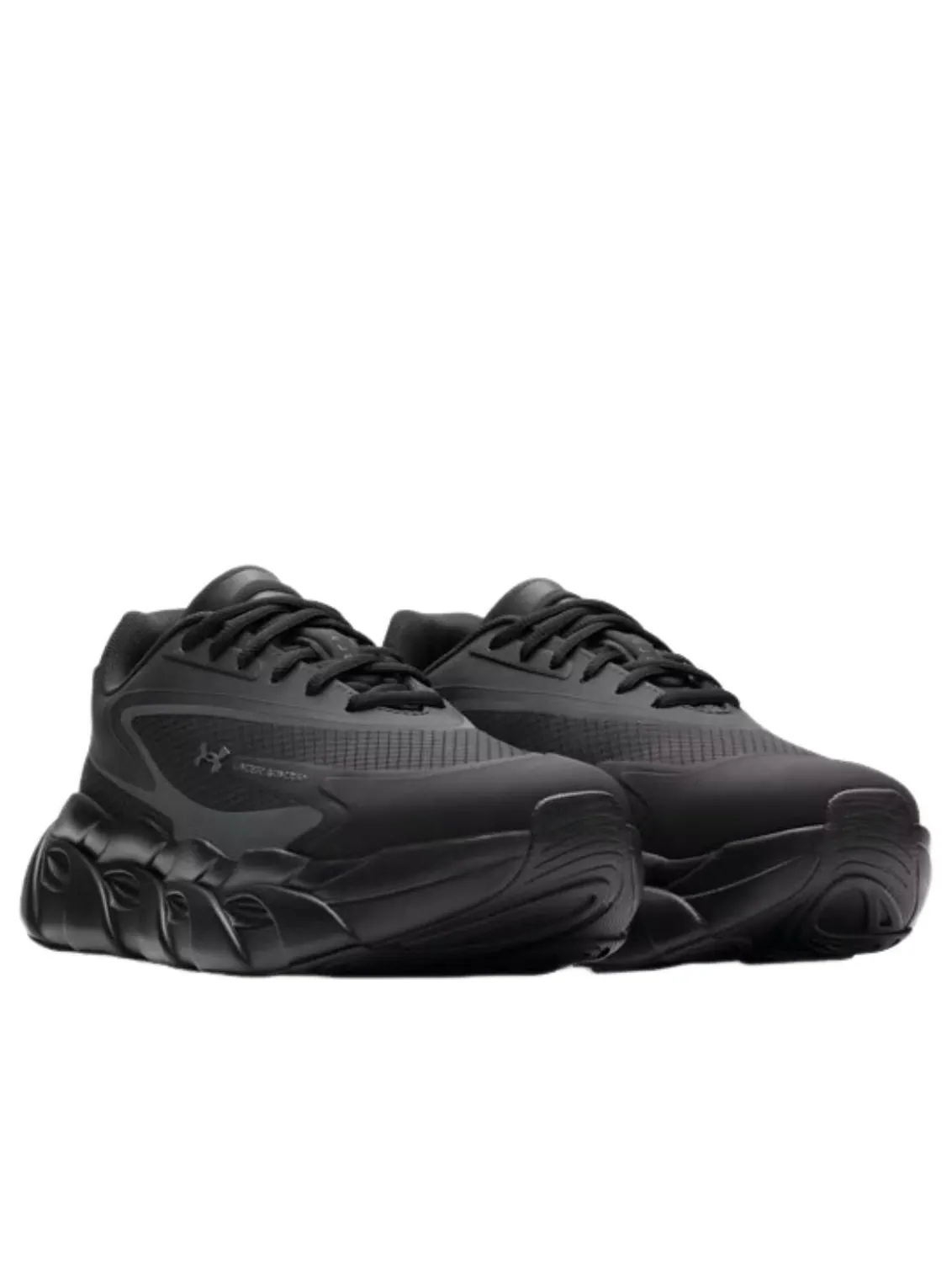 Кроссовки Under Armour Halo Runner 'Triple Black' — изображение 3 из 5, черный/черный