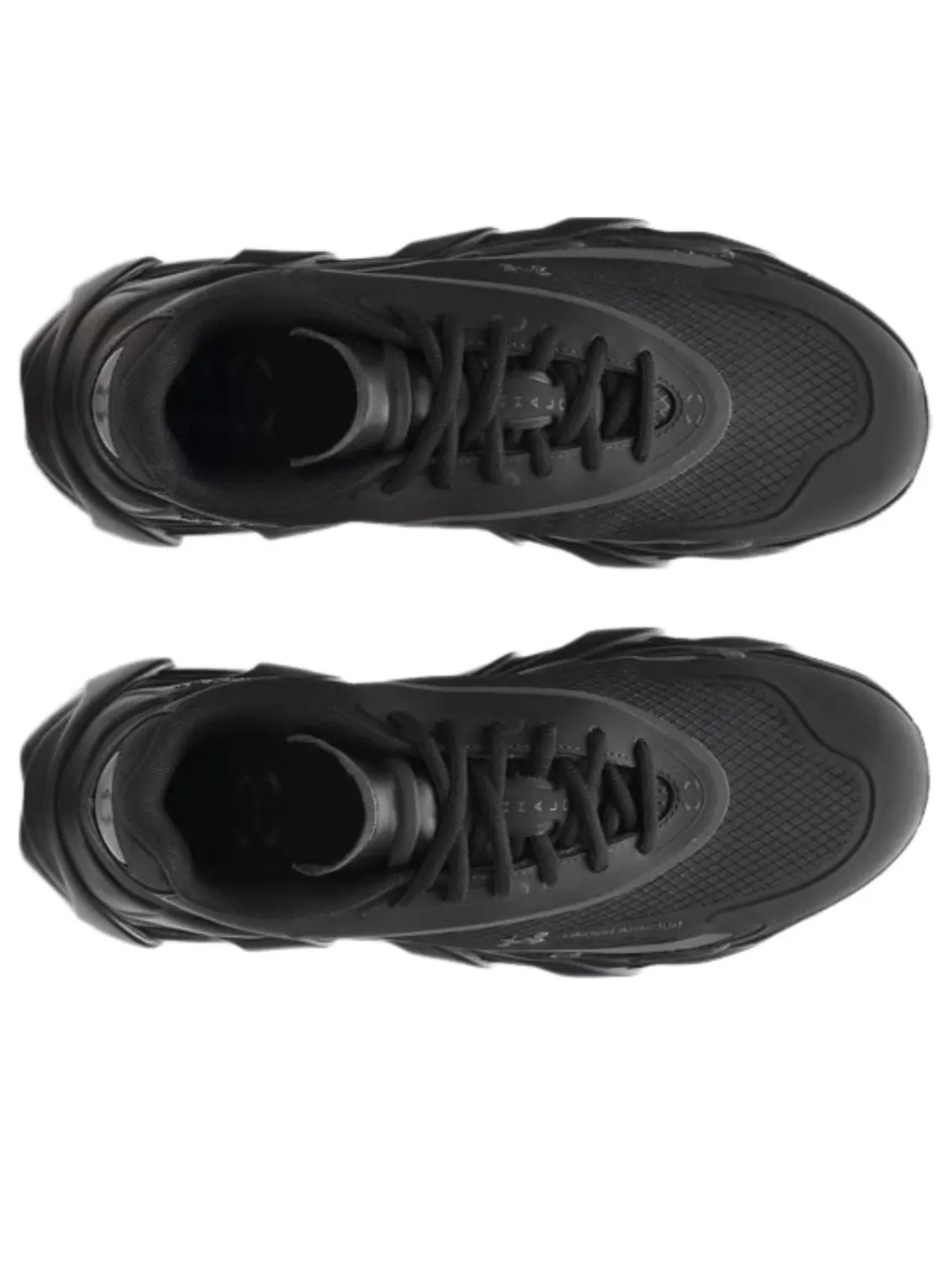 Кроссовки Under Armour Halo Runner 'Triple Black' — изображение 4 из 5, черный/черный
