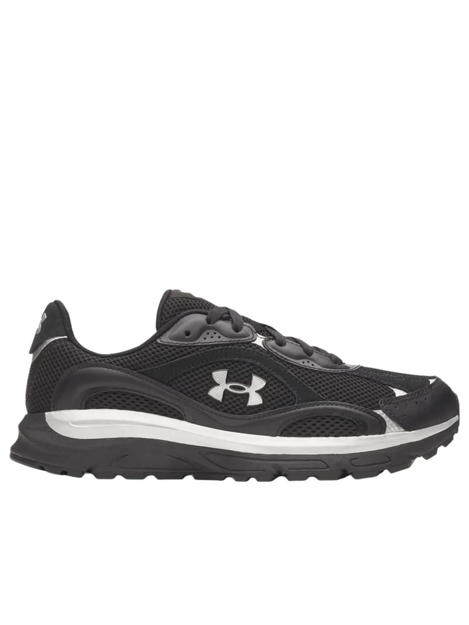 Кроссовки Under Armour Tech Runner 'Black Metallic Silver' — изображение 2 из 5, черный