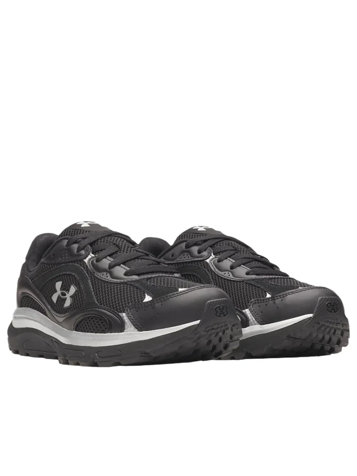 Кроссовки Under Armour Tech Runner 'Black Metallic Silver' — изображение 3 из 5, черный