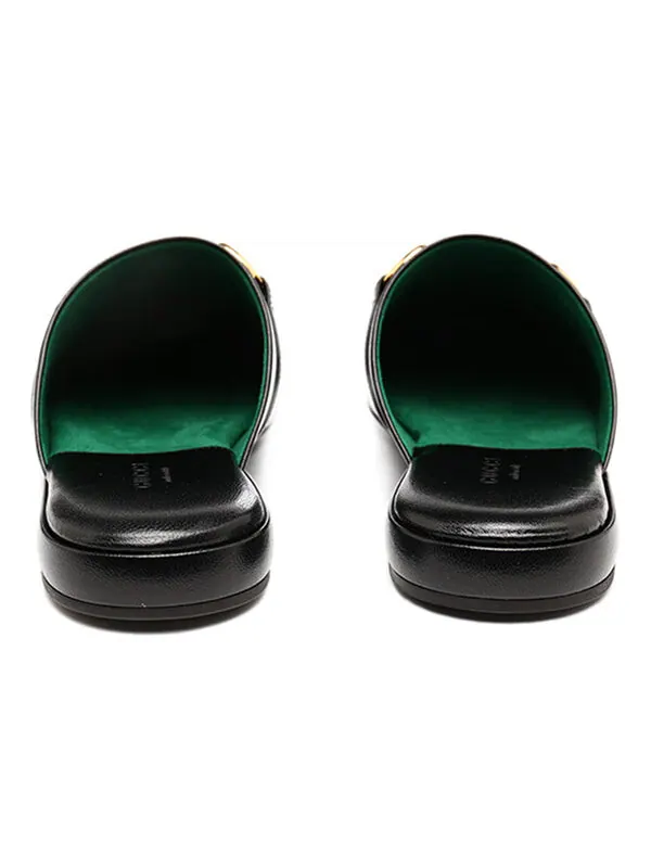 Сандалии princetown mules 'black leather' Gucci — изображение 2 из 3, черный