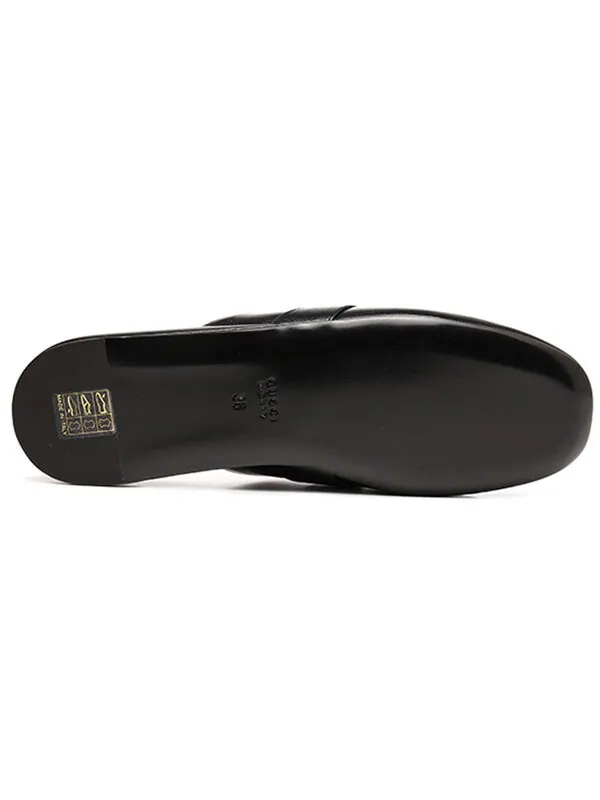 Сандалии princetown mules 'black leather' Gucci — изображение 3 из 3, черный