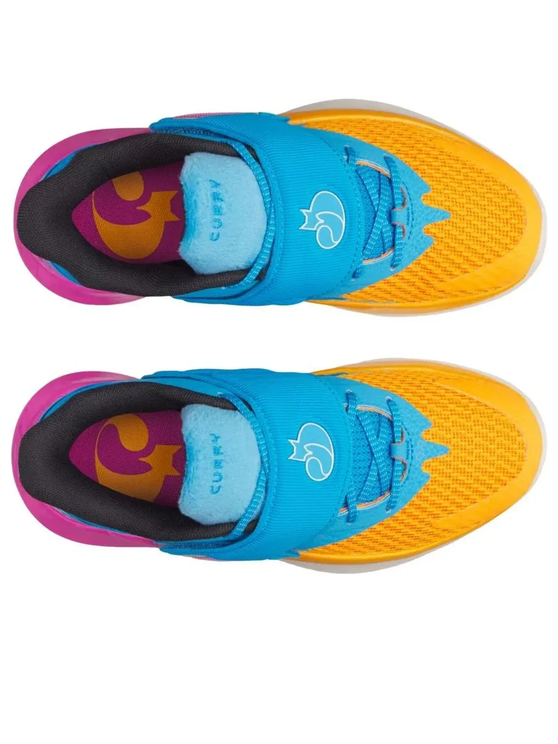 Кроссовки (GS) Under Armour Curry Fox 2 'Hooptopia' — изображение 3 из 4, синий