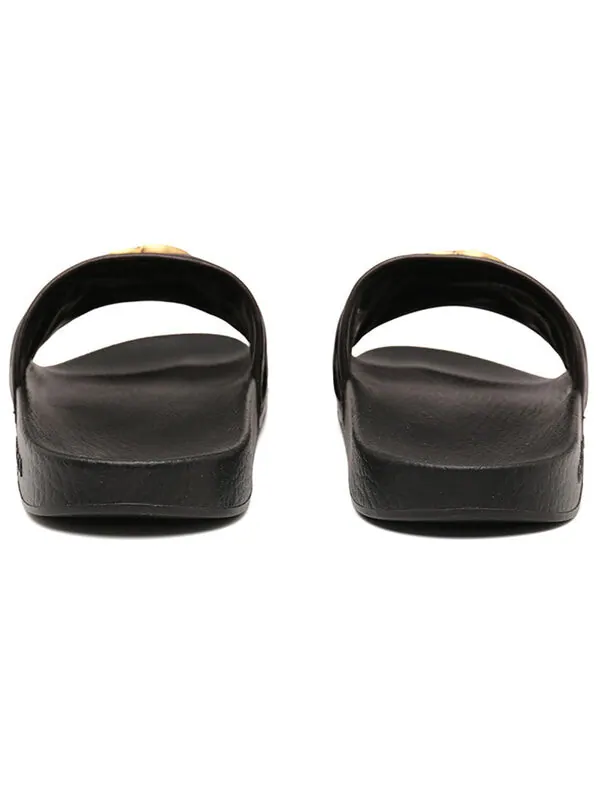 Тапочки matelasse double g slide 'black' Gucci — изображение 3 из 4, черный