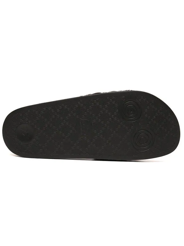 Тапочки matelasse double g slide 'black' Gucci — изображение 4 из 4, черный
