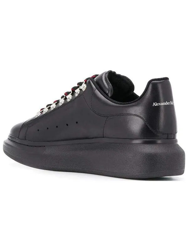 Кроссовки oversized sneaker with hook eyelets 'black' Alexander Mcqueen — изображение 4 из 4, черный