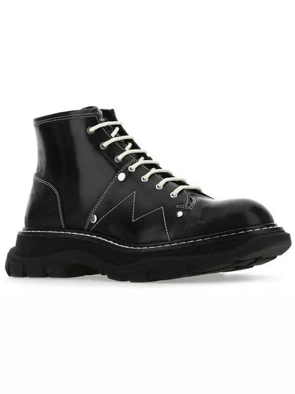 Кроссовки tread lace-up boots 'black' Alexander Mcqueen — изображение 3 из 3, черный