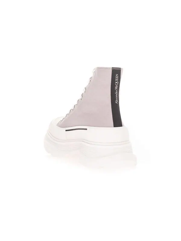 Кроссовки canvas tread slick high top sneakers 'grey white' Alexander Mcqueen — изображение 4 из 4, серый/белый