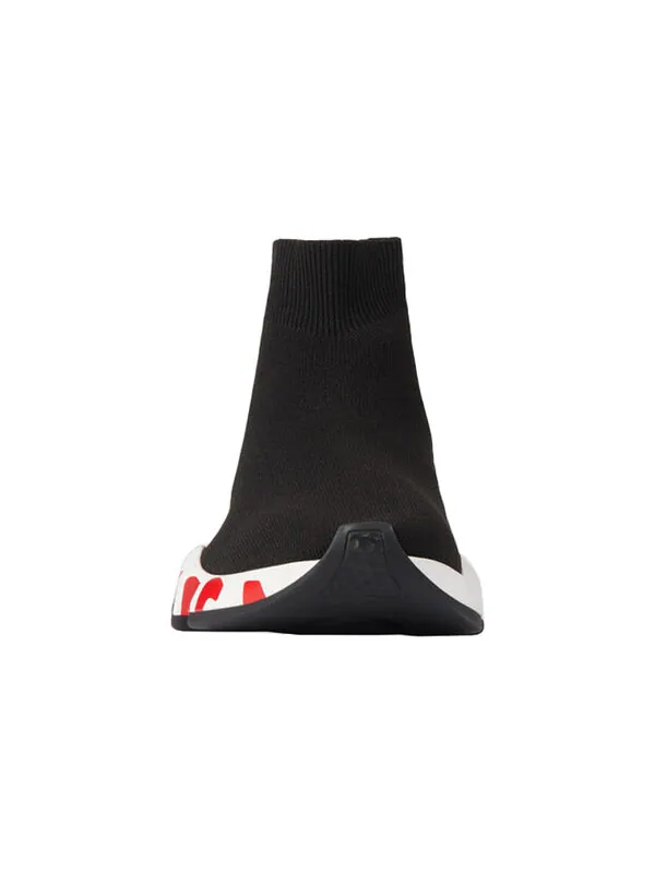 Кроссовки speed trainer 'midsole graffiti - black red' Balenciaga — изображение 3 из 4, черный/красный/белый
