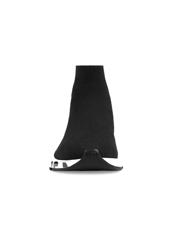 Кроссовки speed graffiti sneakers 'black knit black graffiti sole unit' Balenciaga — изображение 4 из 4, черный/белый