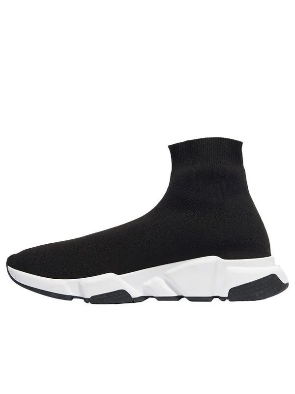 Кроссовки speed trainer 'graffiti - black white' Balenciaga — изображение 1 из 4, черный белый