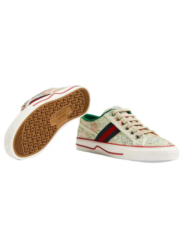 Кроссовки liberty of london x tennis 1977 'floral - mint green' Gucci — изображение 1 из 4