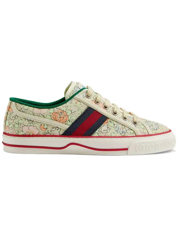 Кроссовки liberty of london x tennis 1977 'floral - mint green' Gucci — изображение 4 из 4