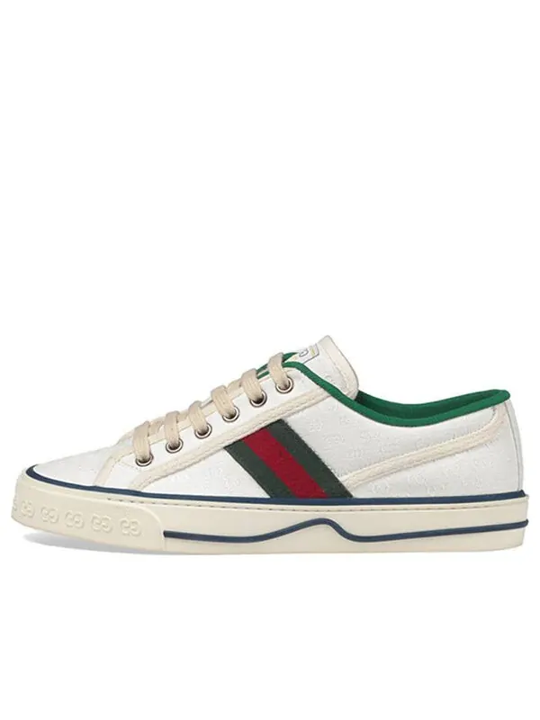 Кроссовки tennis 1977 'white mini gg' Gucci — изображение 1 из 4, белый/зеленый/красный