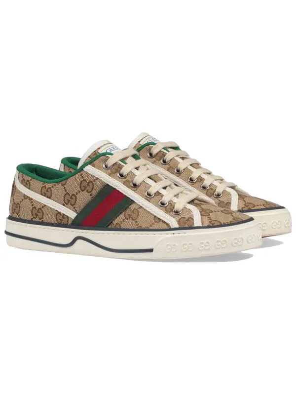 Кроссовки tennis 1977 'beige ebony' Gucci — изображение 2 из 4, коричневый