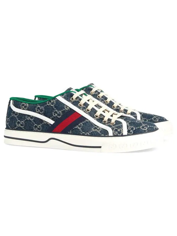 Кроссовки tennis 1977 'blue ivory' Gucci — изображение 3 из 4, синий/слоновая кость