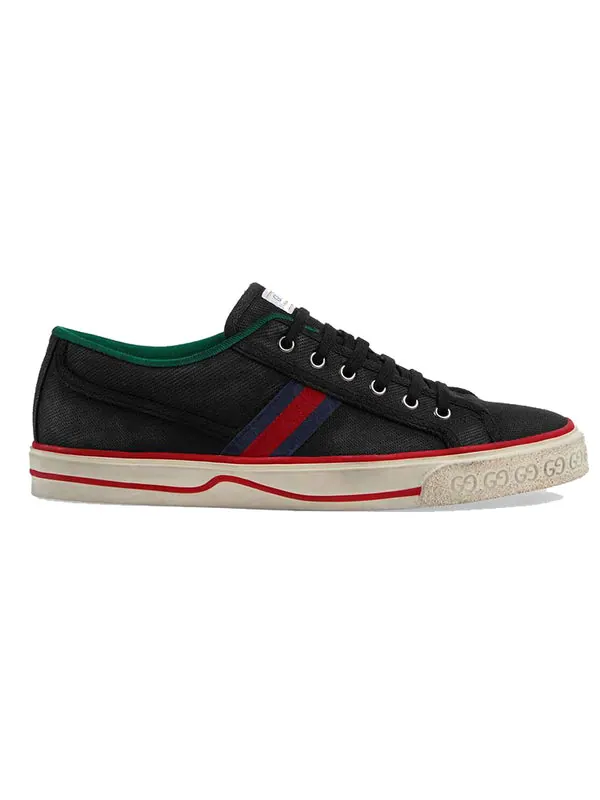 Кроссовки tennis 1977 'black cotton' Gucci — изображение 2 из 4, черный