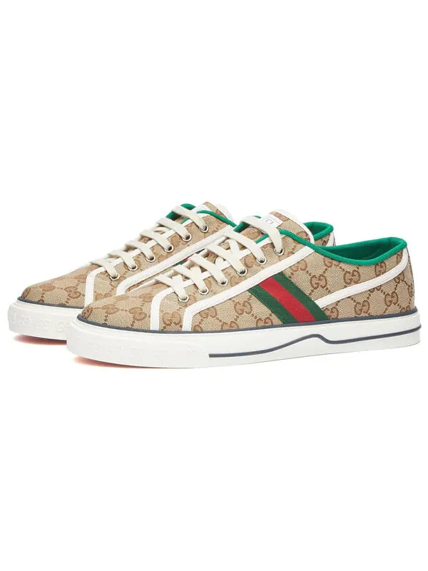 Мужские кроссовки Gucci Tennis 1977 — изображение 2 из 4, коричневый