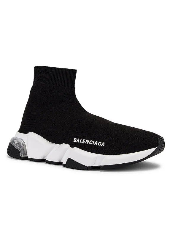 Кроссовки speed sneaker 'clear sole - black' Balenciaga — изображение 3 из 4, черный