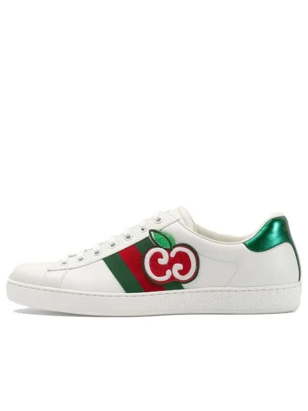 Кроссовки ace low 'gg apple patch - white' Gucci — изображение 1 из 4, белый