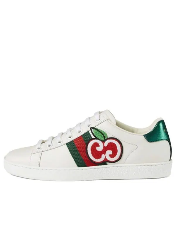 Кроссовки ace low 'gg apple patch - white' Gucci — изображение 1 из 4, белый