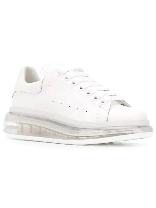 Кроссовки oversized sneaker 'white clear sole' Alexander Mcqueen — изображение 2 из 4, белый/прозрачный