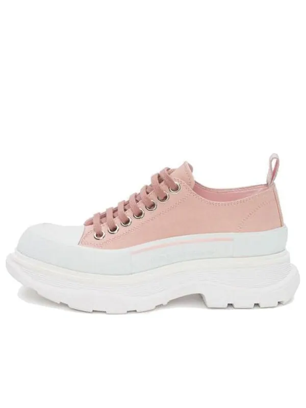 Кроссовки tread slick low lace up 'light pink white' Alexander Mcqueen — изображение 1 из 4, светлый розовый/белый